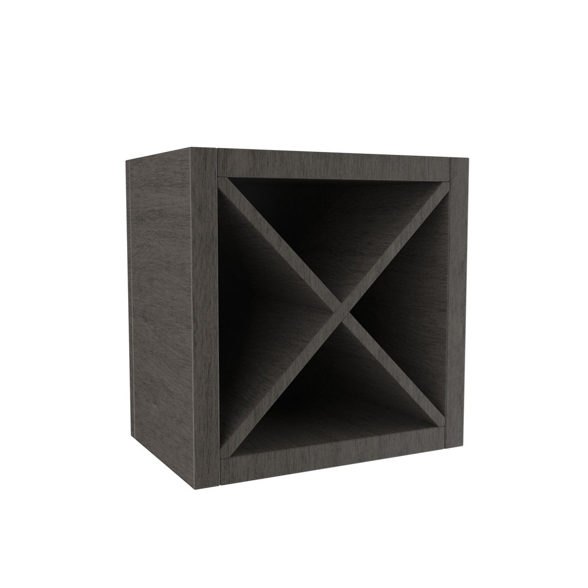 Elegant Smoky Grey - Wine Rack Cabinet | 18"W x 18"H x 12"D - BUILDMYPLACE