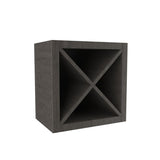 Elegant Smoky Grey - Wine Rack Cabinet | 18"W x 18"H x 12"D - BUILDMYPLACE