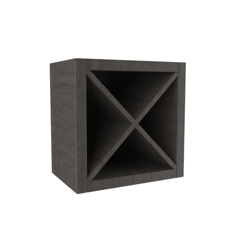 Elegant Smoky Grey - Wine Rack Cabinet | 18"W x 18"H x 12"D - BUILDMYPLACE