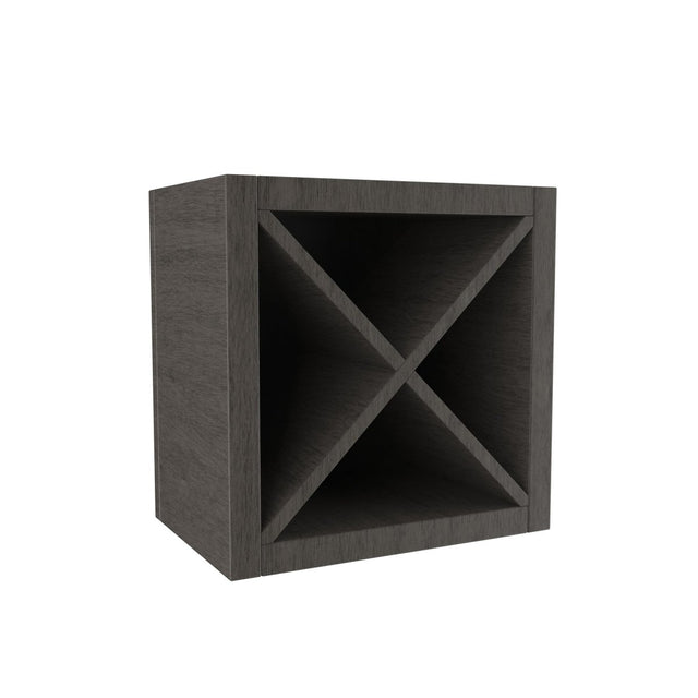 Elegant Smoky Grey - Wine Rack Cabinet | 18"W x 18"H x 12"D - BUILDMYPLACE