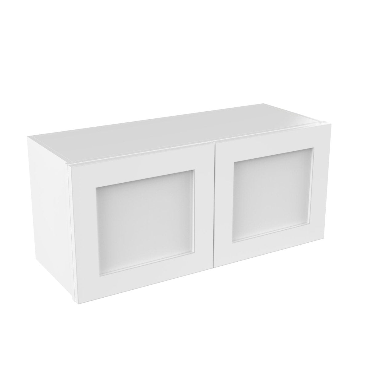 Elegant White - 24" Deep Wall Cabinet | 33"W x 15"H x 24"D - BUILDMYPLACE