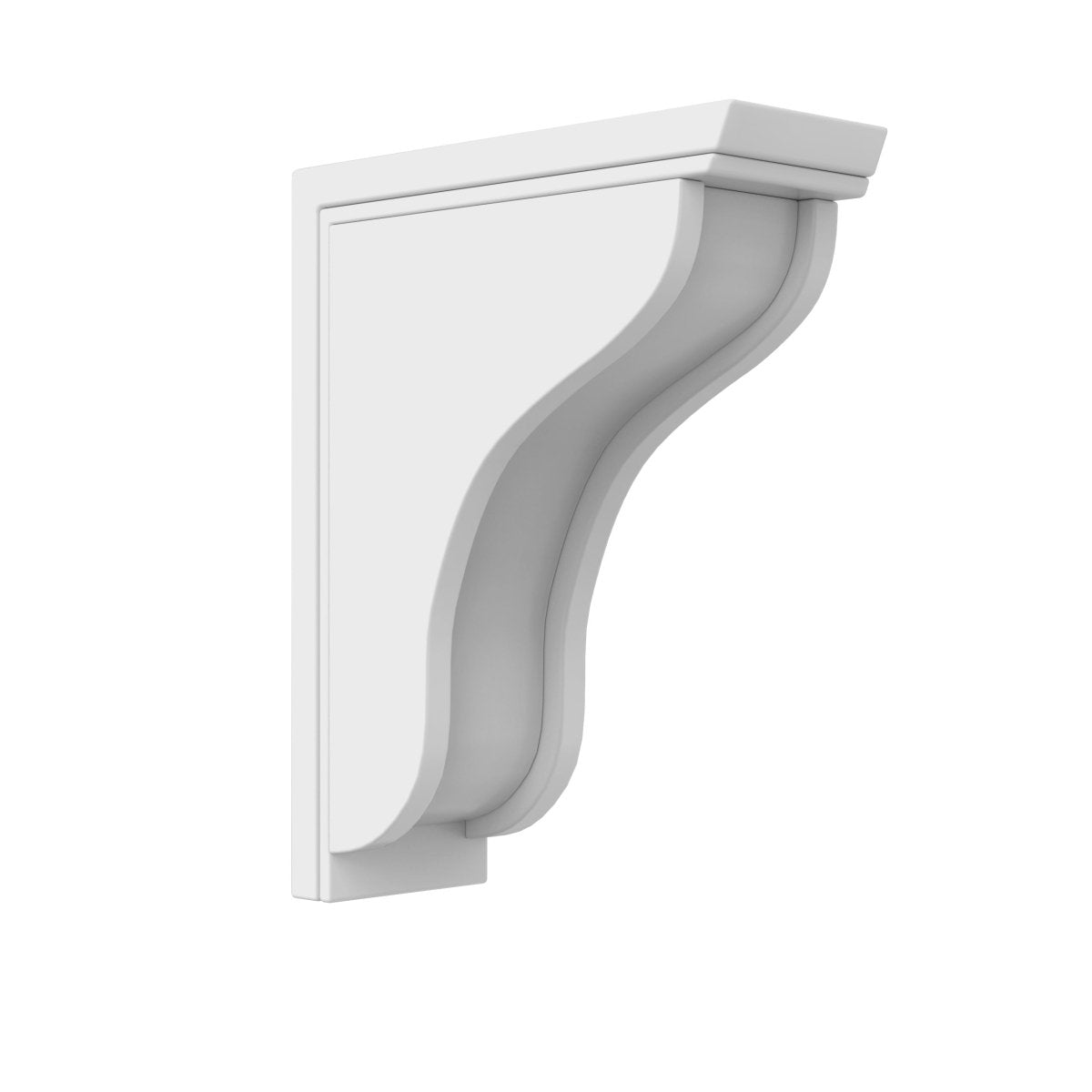 Elegant White - Corbel - Type S | 3"W x 10.5"H x 7.5"D - BUILDMYPLACE