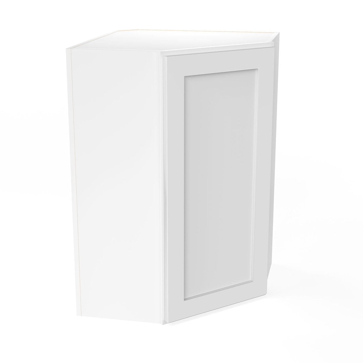 Elegant White - Corner Wall Cabinet | 24"W x 15"H x 12"D - BUILDMYPLACE