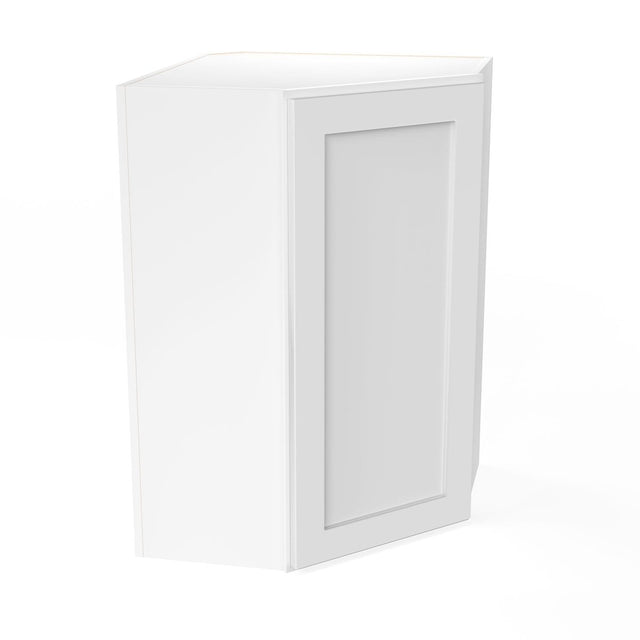 Elegant White - Corner Wall Cabinet | 24"W x 15"H x 12"D - BUILDMYPLACE