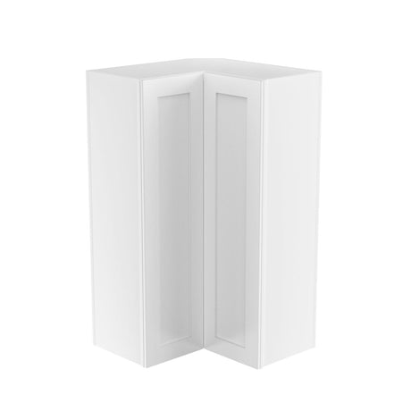 Elegant White - Corner Wall Cabinet | 24"W x 42"H x 12"D - BUILDMYPLACE