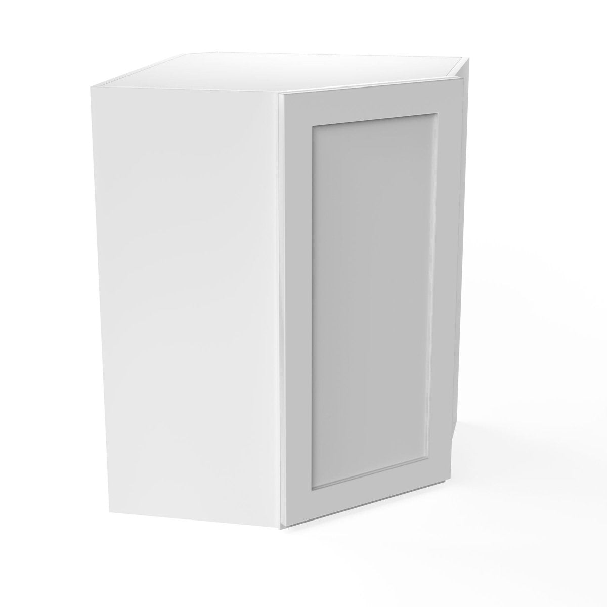 Elegant White - Corner Wall Cabinet | 27"W x 36"H x 12"D - BUILDMYPLACE