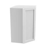 Elegant White - Corner Wall Cabinet | 27"W x 42"H x 12"D - BUILDMYPLACE