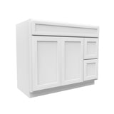 Elegant White - Door & Drawer Vanity Cabinet | 42"W x 34.5"H x 21"D - BUILDMYPLACE