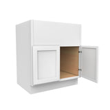 Elegant White - Farm Sink Base Cabinet | 30"W x 34.5"H x 24"D - BUILDMYPLACE