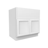 Elegant White - Farm Sink Base Cabinet | 33"W x 34.5"H x 24"D - BUILDMYPLACE