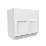 Elegant White - Farm Sink Base Cabinet | 36"W x 34.5"H x 24"D - BUILDMYPLACE