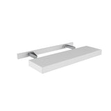 Elegant White - Floating Shelf | 36"W x 2.5"H x 10"D - BUILDMYPLACE