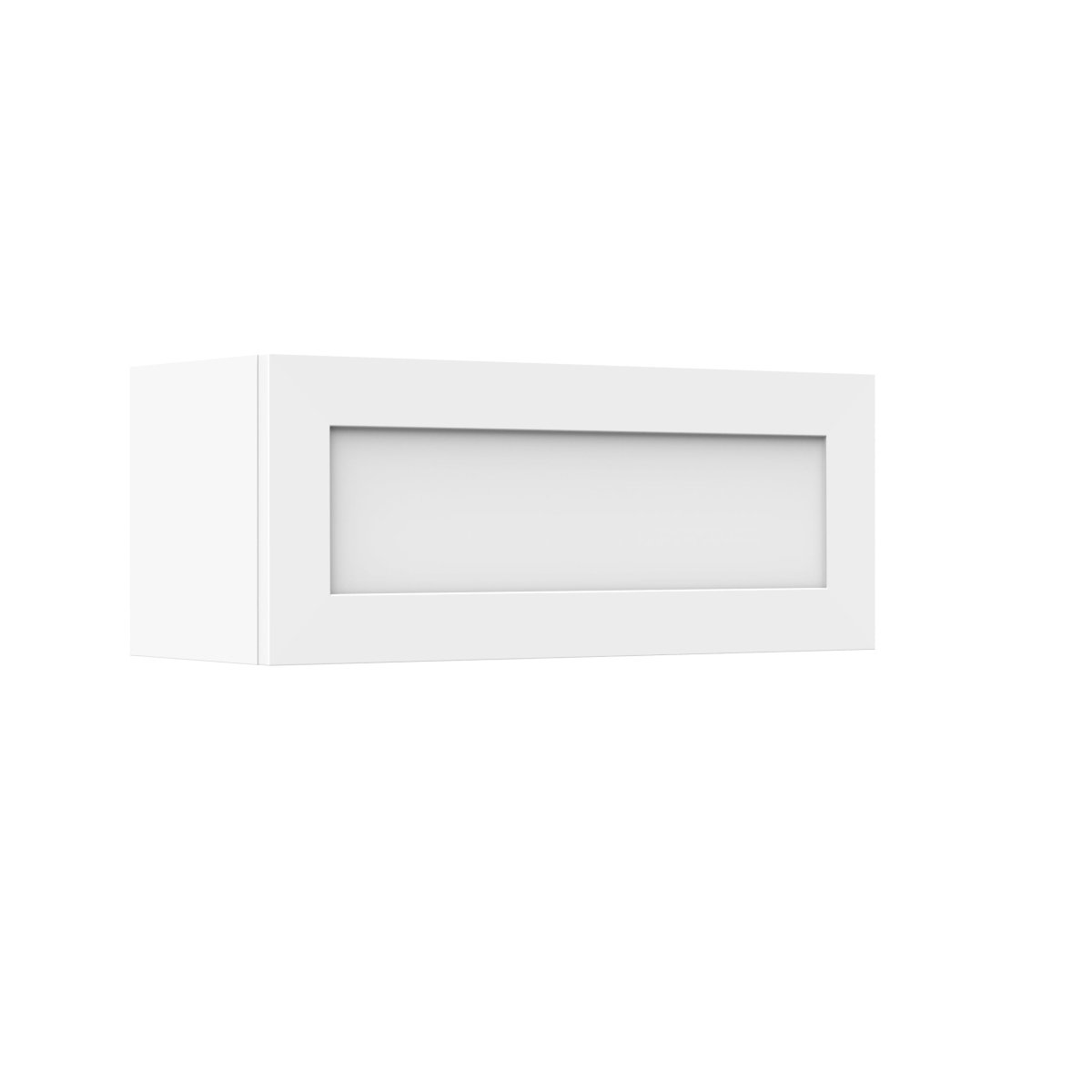 Elegant White - Horizontal Wall Cabinet | 30"W x 12"H x 12"D - BUILDMYPLACE