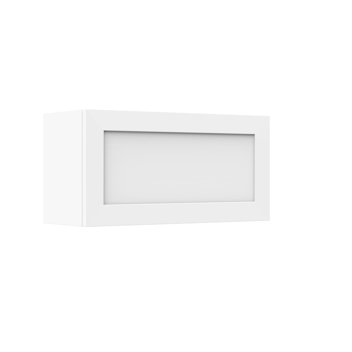 Elegant White - Horizontal Wall Cabinet | 30"W x 15"H x 12"D - BUILDMYPLACE