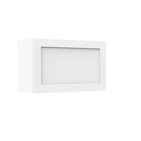 Elegant White - Horizontal Wall Cabinet | 30"W x 18"H x 12"D - BUILDMYPLACE