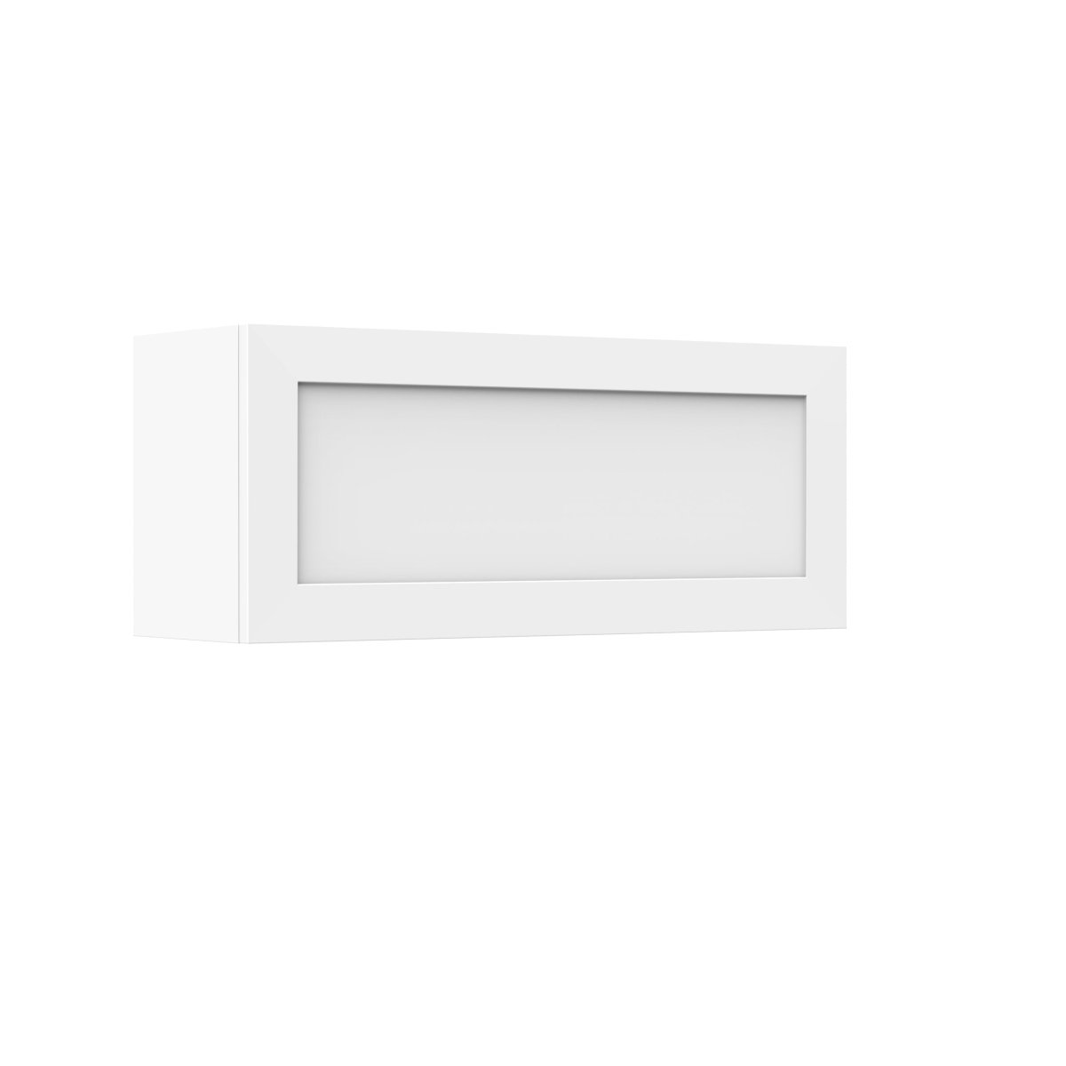 Elegant White - Horizontal Wall Cabinet | 36"W x 15"H x 12"D - BUILDMYPLACE