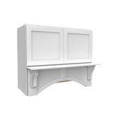 Elegant White - Mantle Hood | 36"W x 30"H x 21"D - BUILDMYPLACE