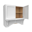 Elegant White - Mantle Hood | 36"W x 36"H x 21"D - BUILDMYPLACE