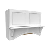 Elegant White - Mantle Hood | 42"W x 30"H x 21"D - BUILDMYPLACE