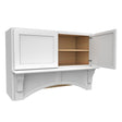 Elegant White - Mantle Hood | 42"W x 30"H x 21"D - BUILDMYPLACE
