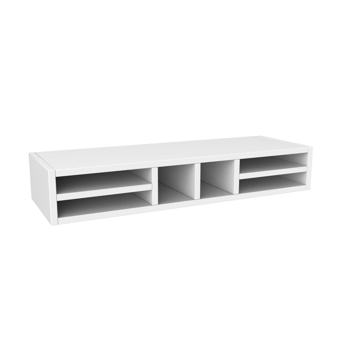 Elegant White - Organizer Cubby - Style 1 | 36"W x 6"H x 12"D - BUILDMYPLACE