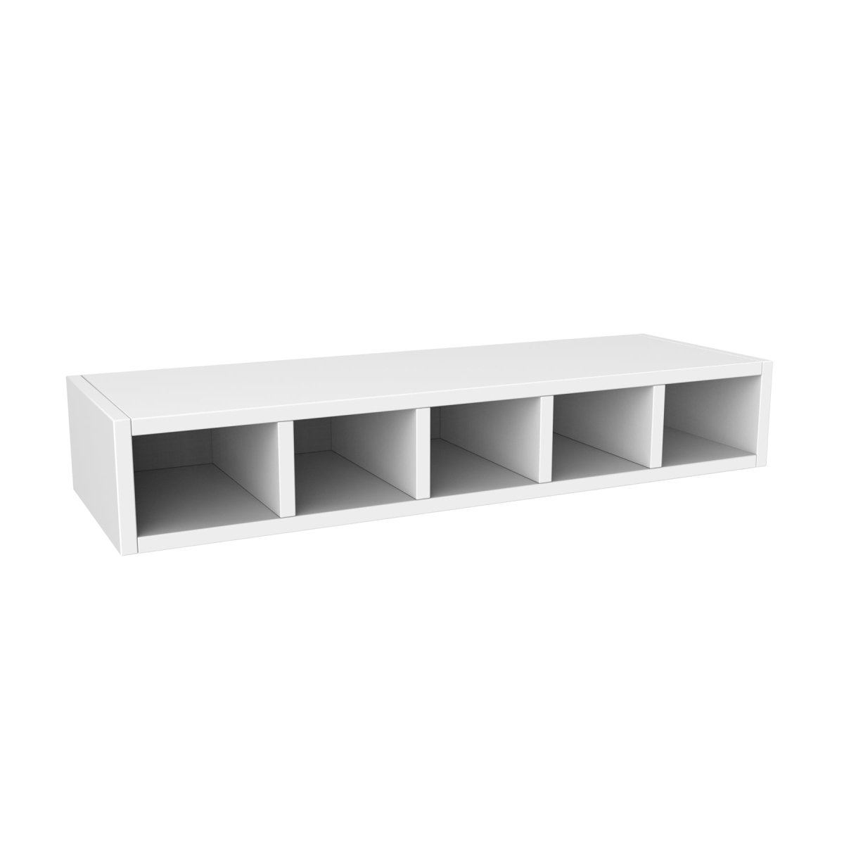 Elegant White - Organizer Cubby - Style 2 | 36"W x 6"H x 12"D - BUILDMYPLACE