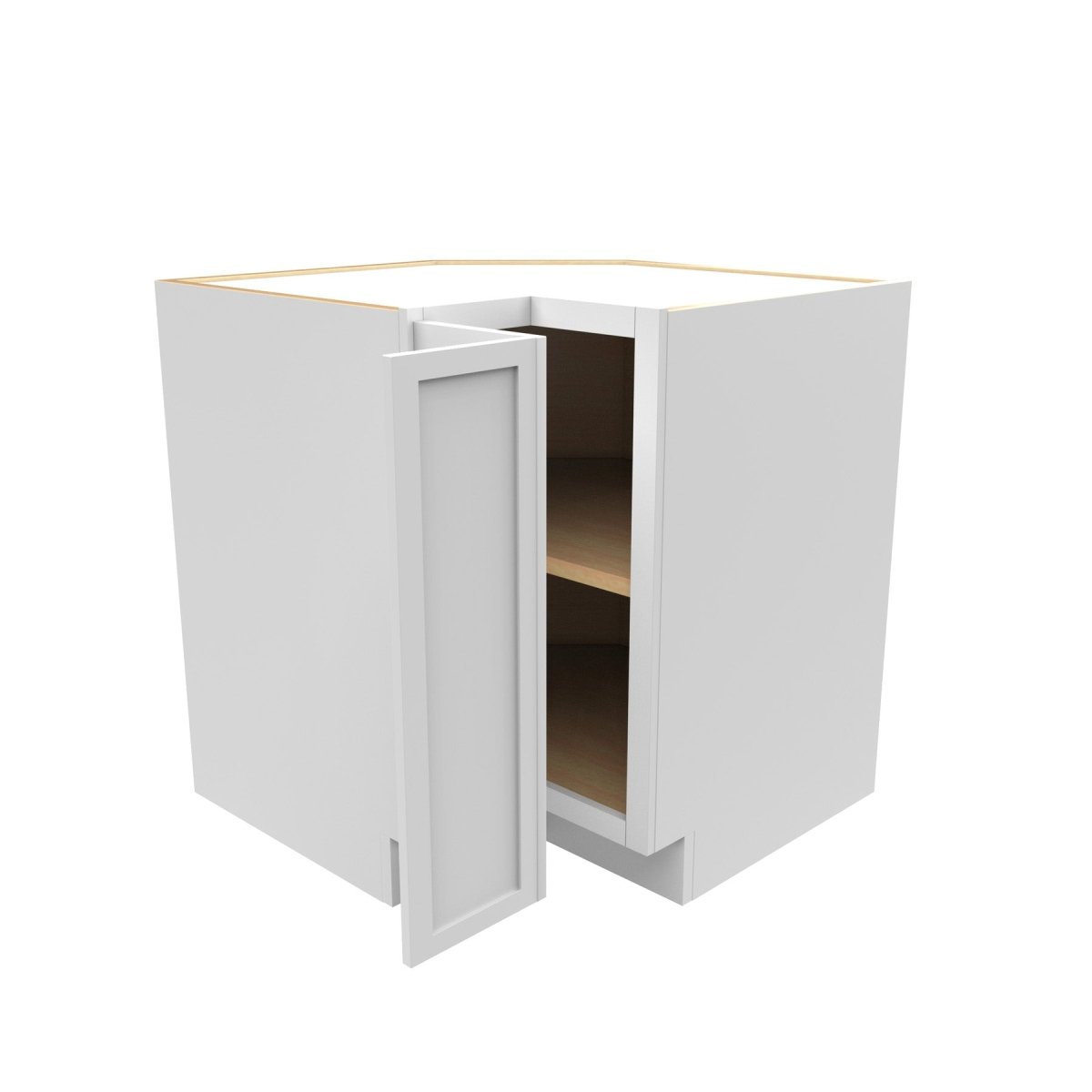 Elegant White - Square Corner Base Cabinet | 33"W x 34.5"H x 24"D - BUILDMYPLACE