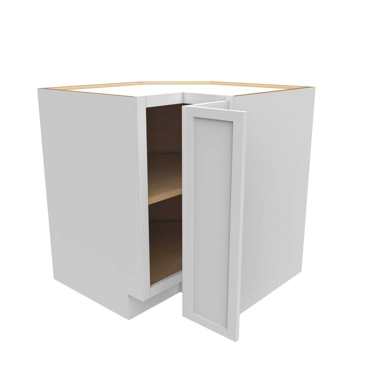 Elegant White - Square Corner Base Cabinet | 36"W x 34.5"H x 24"D - BUILDMYPLACE