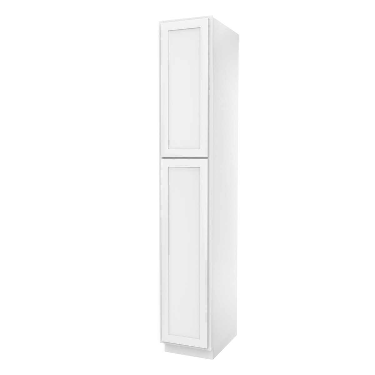 Elegant White - Utility Cabinet | 15"W x 90"H x 24"D - BUILDMYPLACE