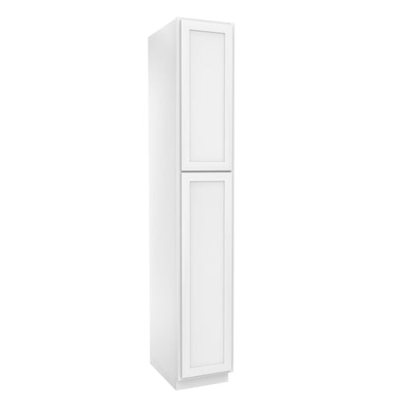 Elegant White - Utility Cabinet | 15"W x 90"H x 24"D - BUILDMYPLACE