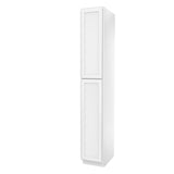 Elegant White - Utility Cabinet | 15"W x 96"H x 24"D - BUILDMYPLACE