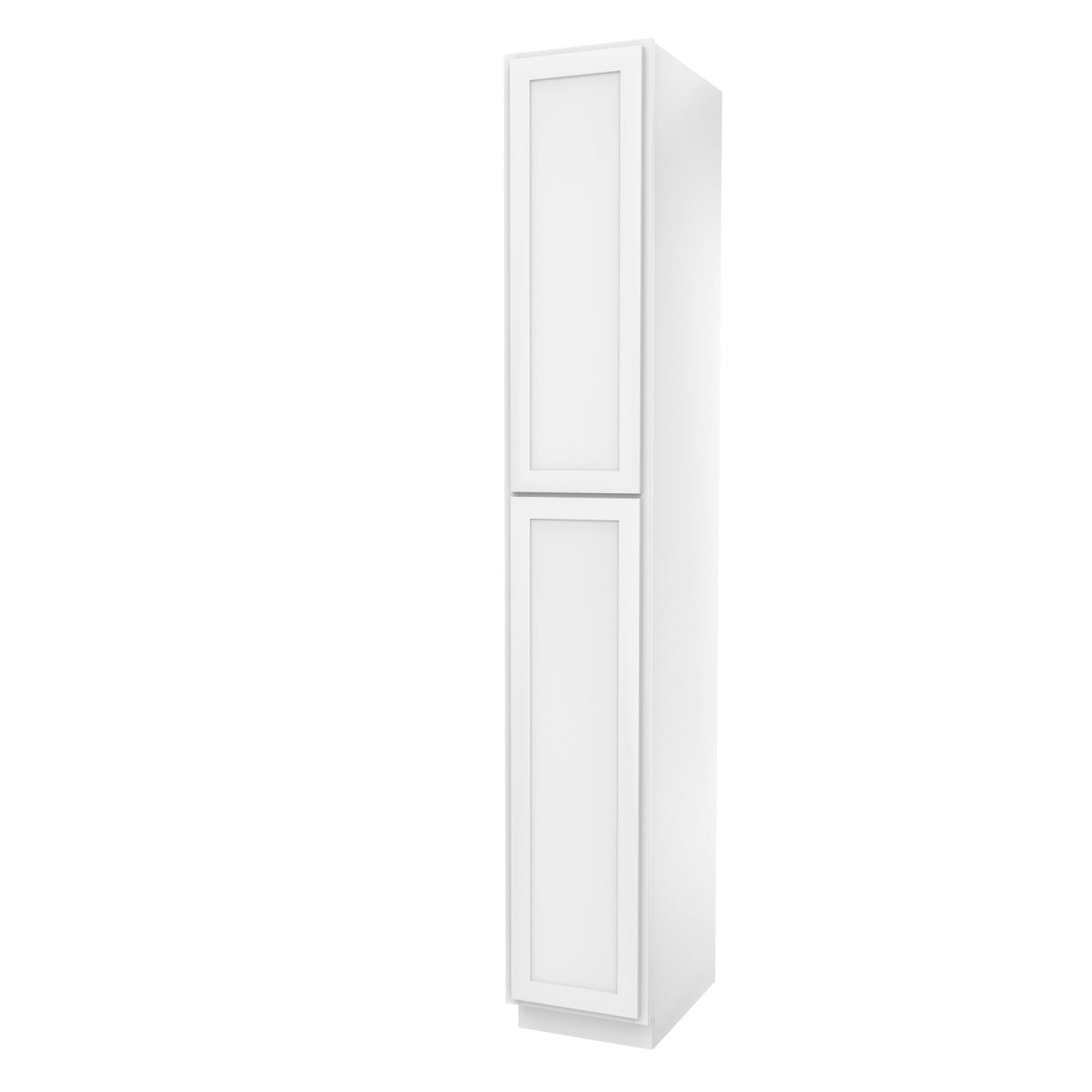 Elegant White - Utility Cabinet | 15"W x 96"H x 24"D - BUILDMYPLACE