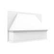 Elegant White - Valance Wood Hood | 36"W x 24"H x 8"D - BUILDMYPLACE