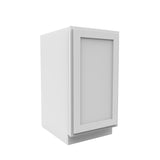 Elegant White - Waste Basket Cabinet Full Height | 21"W x 34.5"H x 24"D - BUILDMYPLACE