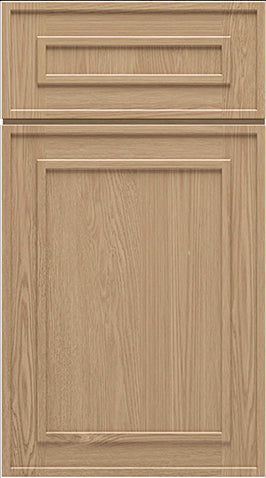 RTA - Elegant Shaker Oak - Wall High Cabinets with 1 Door 2 Shelf - 21