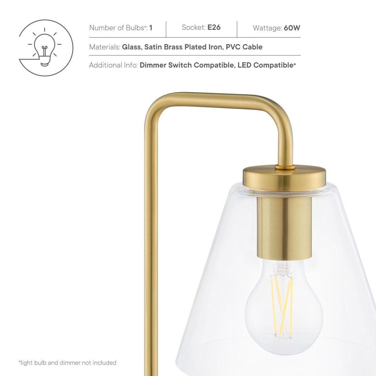 Element Glass Table Lamp - BUILDMYPLACE