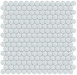 Element Ice Penny Round Glossy Glass Mosaic - BUILDMYPLACE