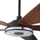 ELIRA 52 inch 5 - Blade Smart Ceiling Fan with LED Light & Remote - LEDMyPlace