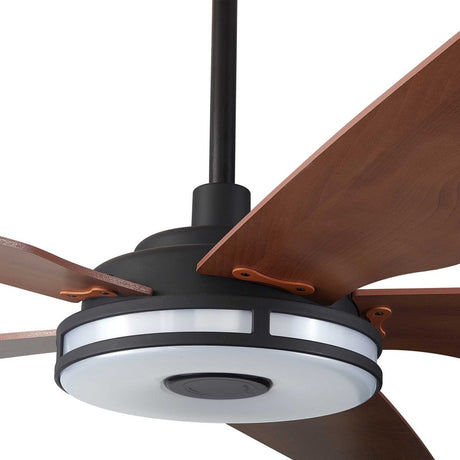 ELIRA 52 inch 5 - Blade Smart Ceiling Fan with LED Light & Remote - LEDMyPlace