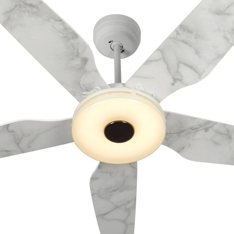 ELIRA 56 inch 5 - Blade Smart Ceiling Fan with LED Light & Remote - LEDMyPlace