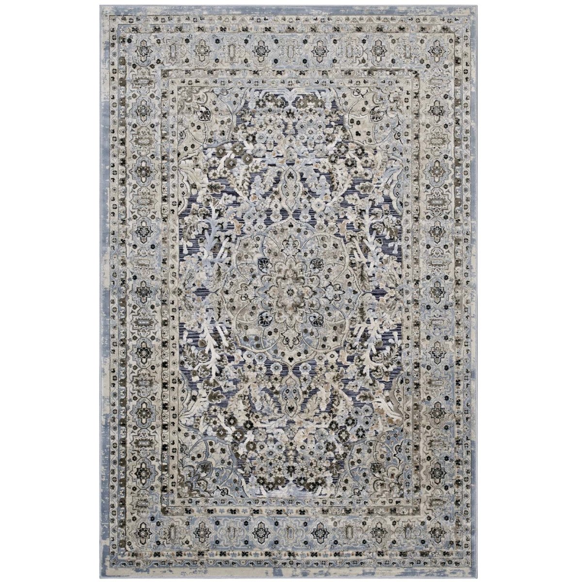Elqenna Ornate Vintage Floral Turkish 5x8 Area Rug - BUILDMYPLACE