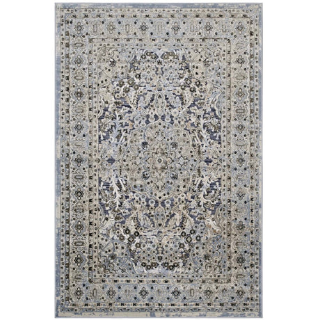 Elqenna Ornate Vintage Floral Turkish 5x8 Area Rug - BUILDMYPLACE
