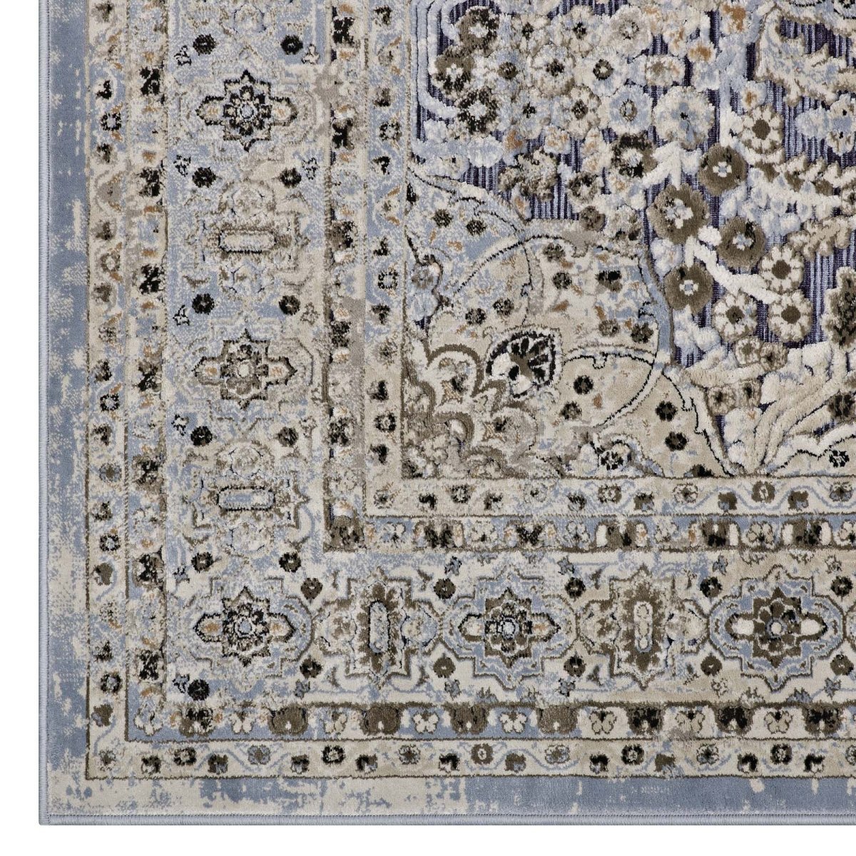 Elqenna Ornate Vintage Floral Turkish 5x8 Area Rug - BUILDMYPLACE