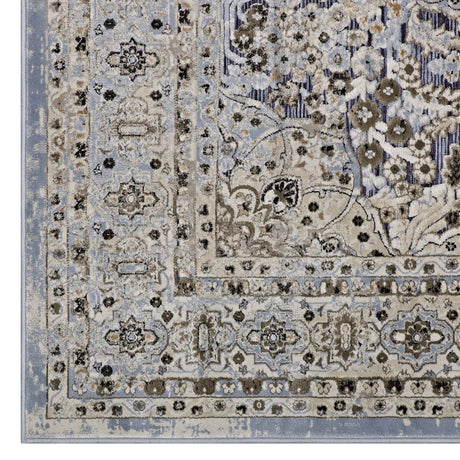 Elqenna Ornate Vintage Floral Turkish 5x8 Area Rug - BUILDMYPLACE