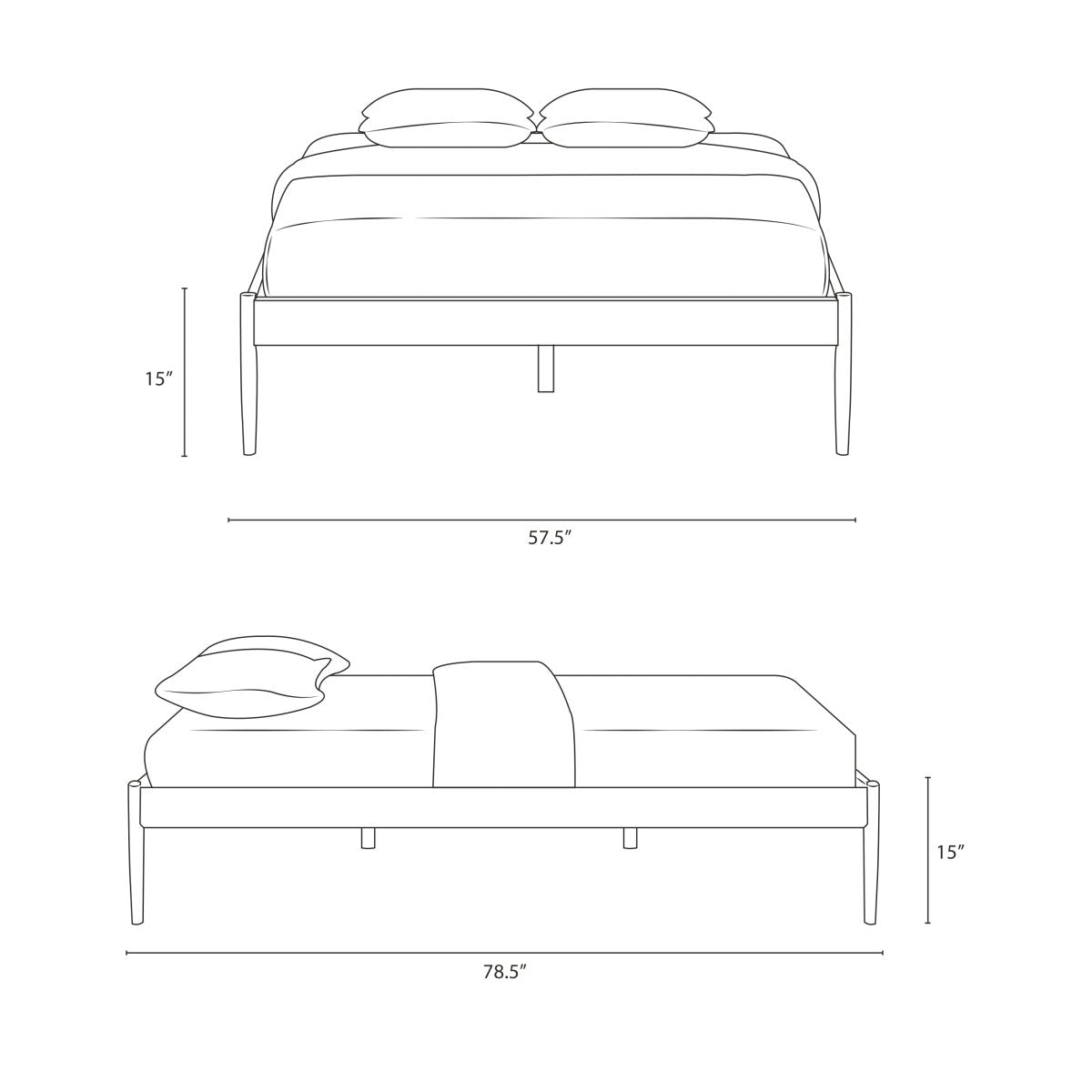 Elsie Full Bed Frame - BUILDMYPLACE