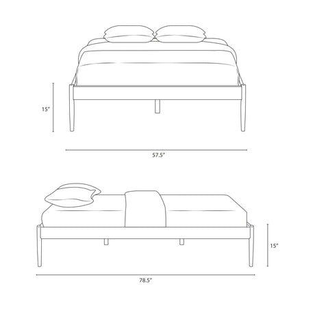 Elsie Full Bed Frame - BUILDMYPLACE