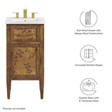 Elysian 18" Wood Bathroom Vanity - BUILDMYPLACE