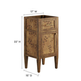 Elysian 18" Wood Bathroom Vanity Cabinet (Sink Basin Not Included) - BUILDMYPLACE