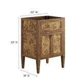 Elysian 24" Wood Bathroom Vanity Cabinet (Sink Basin Not Included) - BUILDMYPLACE