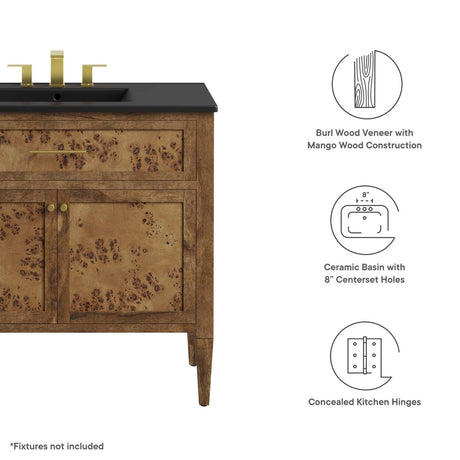 Elysian 36" Wood Bathroom Vanity - BUILDMYPLACE